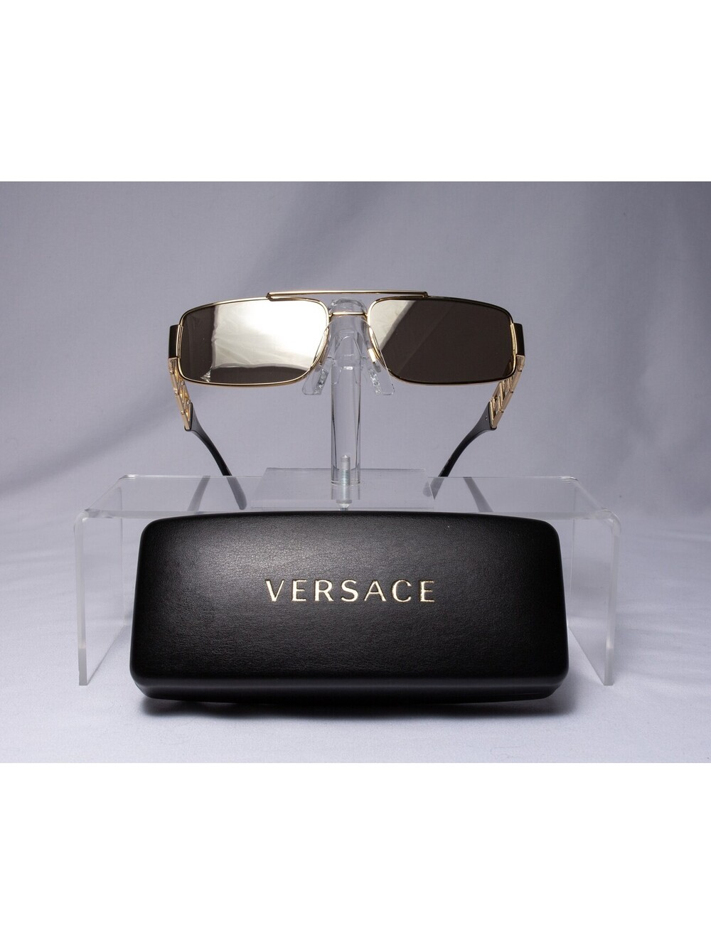 Versace Gold And Black Unisex Narrow Black